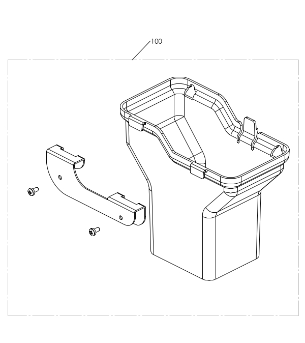 COFFEE GROUNDS CHUTE KIT