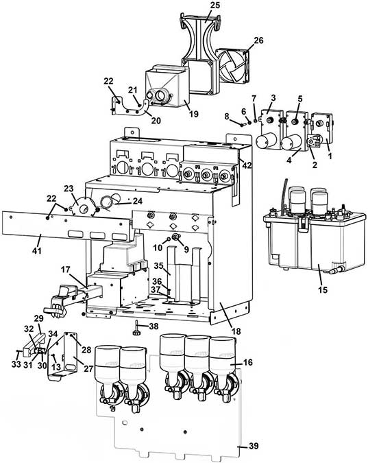 solubles dispenser H/6-1 GRINDER