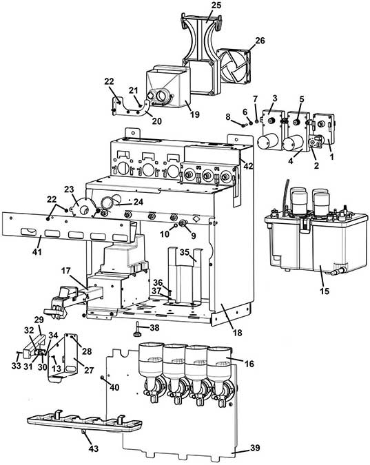 solubles dispenser H/6-2 GRINDERS